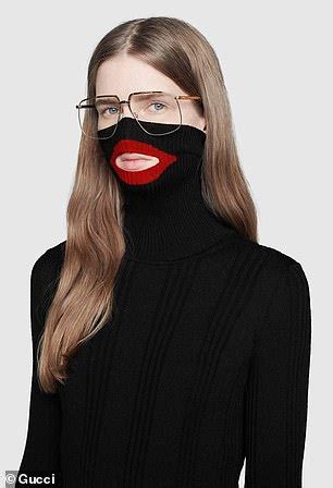 gucci balaclava knit top black